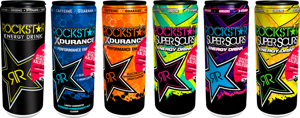 All Rockstar Energy Drinks - 8 Pack - Rockstar Super Sours Energy Drink - Bubbleberry (956x378), Png Download