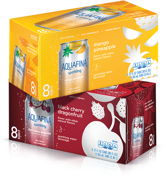 Free Save $2 - Aquafina Sparkling Sparkling Water Beverage, Black (649x689), Png Download