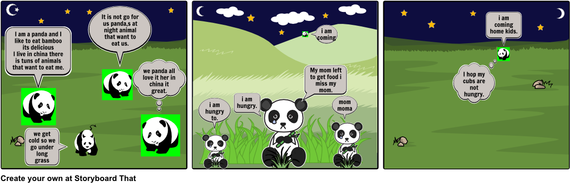 Giant Panda - Cartoon (1164x385), Png Download