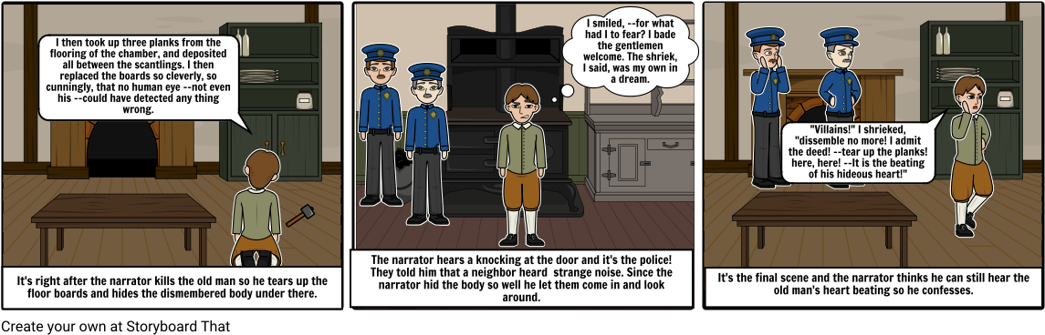 Tell Tale Heart - Cartoon (1164x385), Png Download