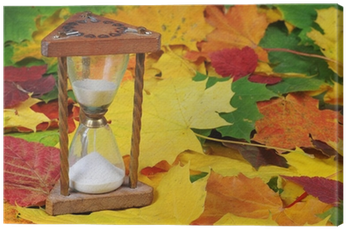 Autumn Time Theme - Hourglass (400x400), Png Download