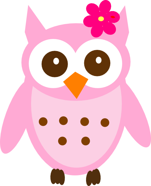28 Collection Of Pink Owl Clipart Png - Clip Art Baby Owl (486x597), Png Download