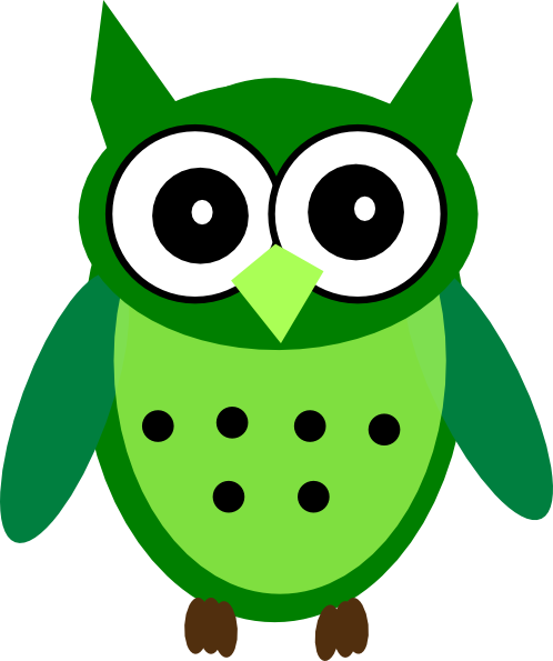 How To Set Use Green,black,owl Icon Png - Green Owl Clip Art (498x595), Png Download