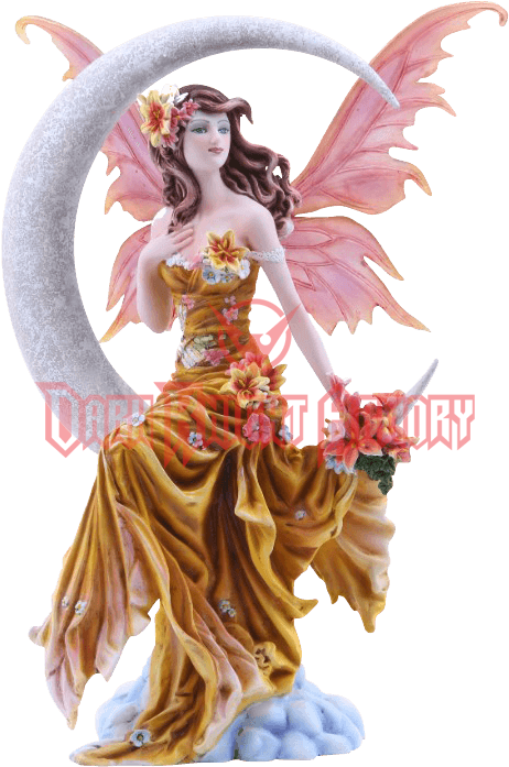 Earth Moon Fairy Statue - Earth Elements Celestial Moon Fairy Collectible Figurine (697x697), Png Download
