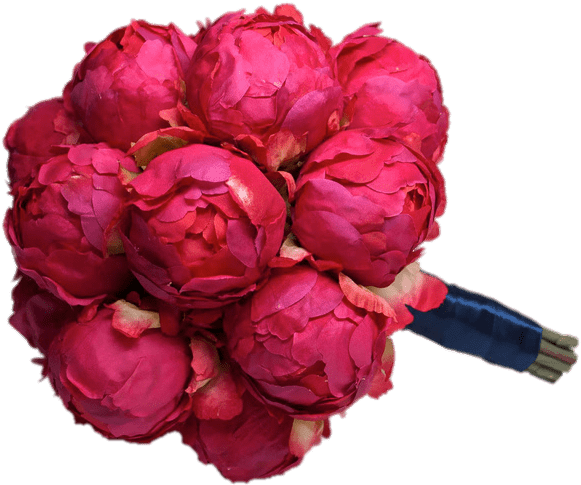Bouquet Of Dark Pink Peonies - Flower Bouquet (800x588), Png Download