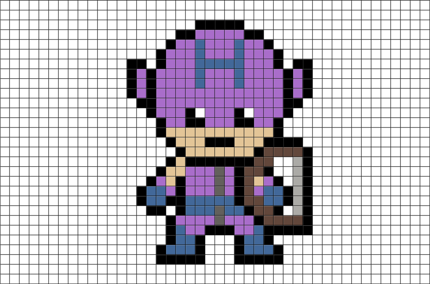 Pixel Art Avengers Hawkeye (880x581), Png Download