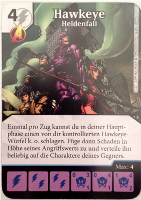 Marvel Dice Masters - Hawkeye Avengers Disassembled Dice (400x400), Png Download