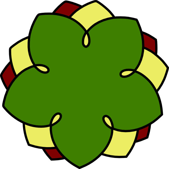 Flower Color Edit Dark - Flower Clip Art (594x595), Png Download