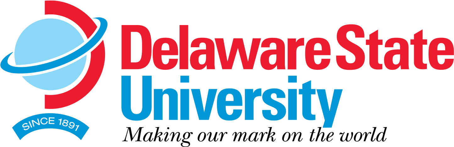 Dsu Logo - Stacked - Delaware State University Logo (1493x529), Png Download