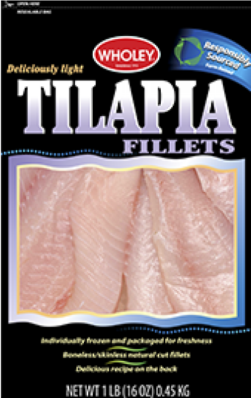 F Tilapia Fillet - 1 Lbs Of Tilapia Fillets (480x480), Png Download