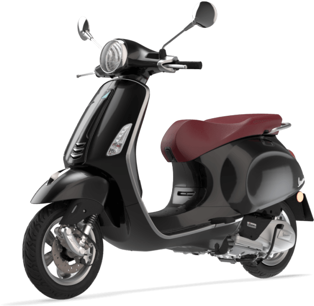 Primavera 150 3v Black 06 - Vespa Gts 125 Super (1000x730), Png Download