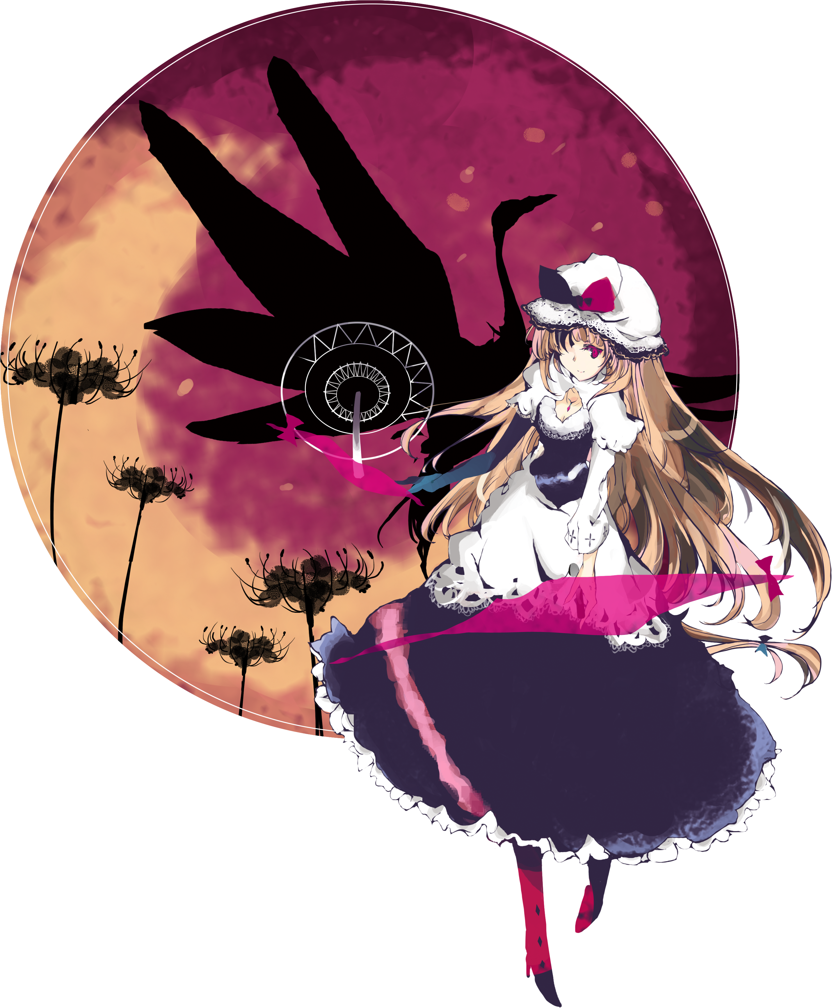 Resized To 27% Of Original - Touhou Project (3136x3576), Png Download