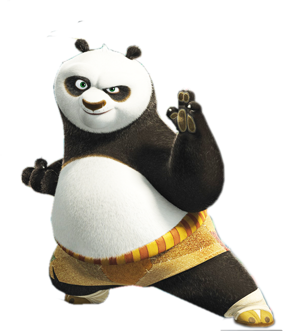 9439 Render Po2 - Kung Fu Panda Characters Po (620x647), Png Download