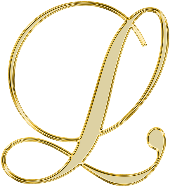 L Letter Png Free Download - Letra L Dourada Png (720x720), Png Download