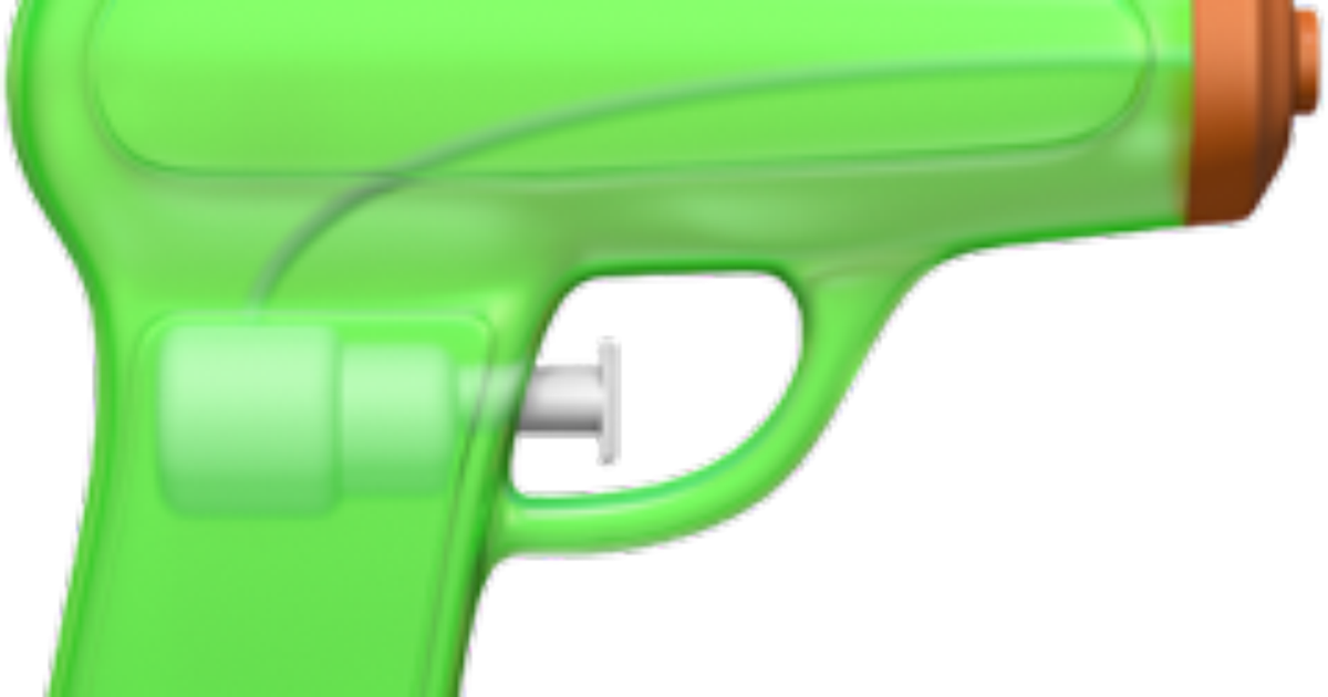 The News Leader On Twitter - Water Gun Emoji (1200x630), Png Download