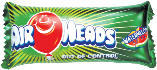 Picture Of Airheads Metallic Watermelon Microbead Pillow - Air Heads (550x550), Png Download