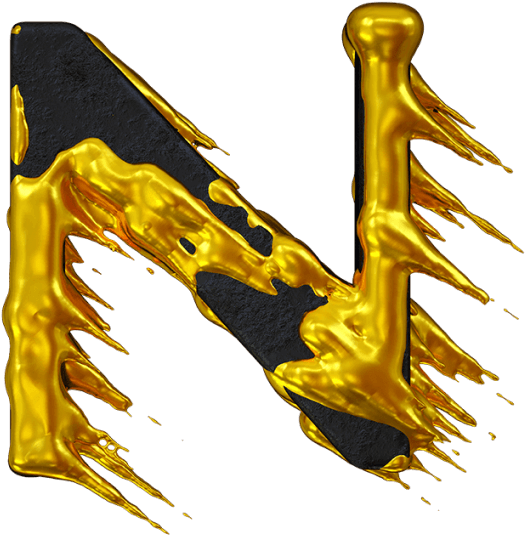 No More Gold Font - Illustration (595x595), Png Download