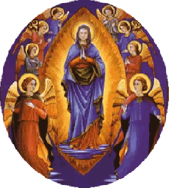 Celebramos Hoy La Fiesta De La Asunción De La Virgen - Assunção De Nossa Senhora (340x379), Png Download