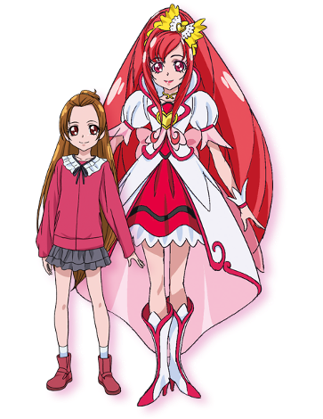 369px-aguri Ace Doki Doki La Pelicula Perfil - Glitter Force Doki Doki Glitter Ace (369x480), Png Download