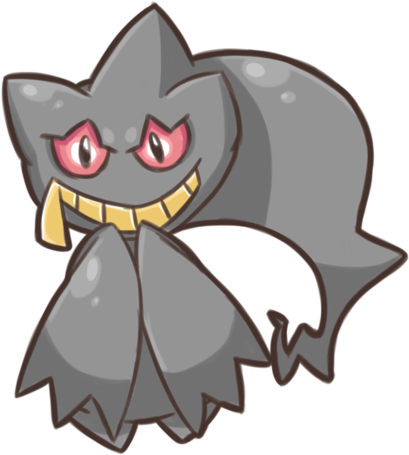 A Quick Banette Cause I Just Felt Like Drawing One - Cartoon (837x928), Png Download