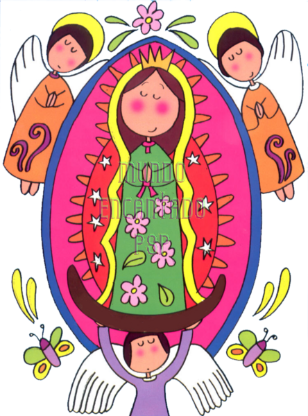 Angelesymariposasnv4 Picture By Dragonfly Photos - Virgencita Distroller (444x600), Png Download