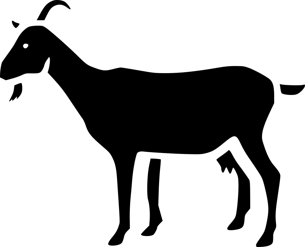 Goat Animal Comments - Silueta De Animales De Africa (980x794), Png Download