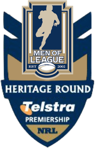 Nrl Heritage Round Logo - Men Of League - Cd (318x488), Png Download