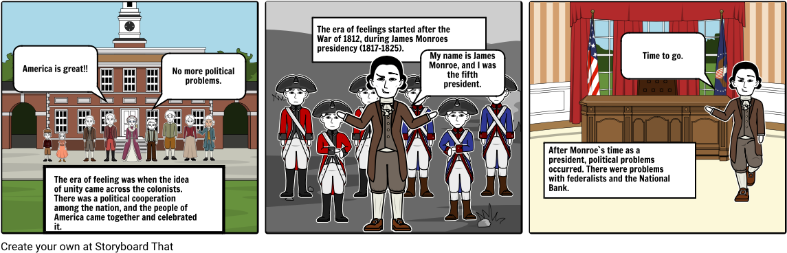 Era Of Good Feelings - Cartoon (1164x385), Png Download