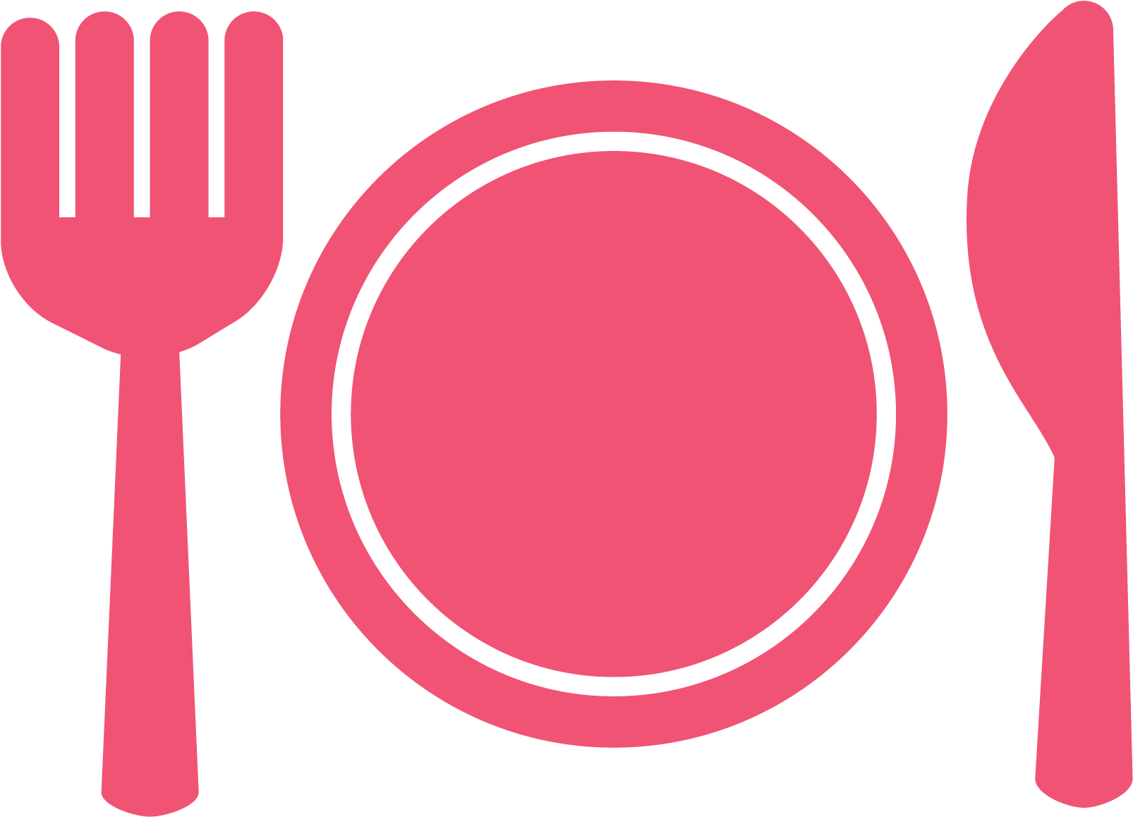 Cutlery Icon Pink Png (1667x1667), Png Download