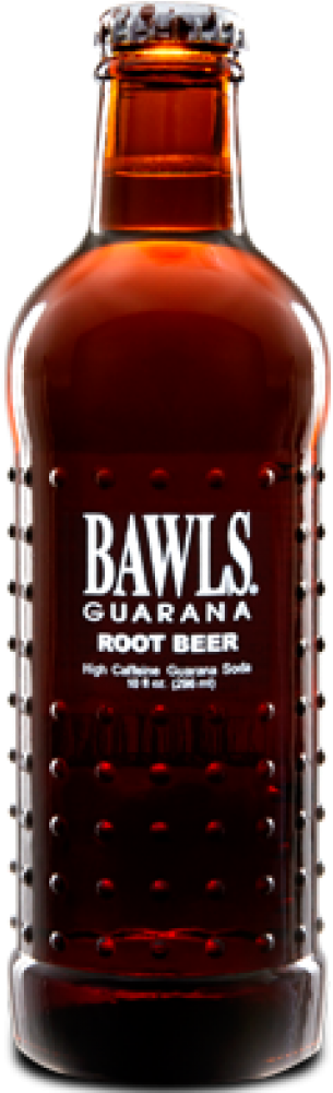 Bawl's Guarana Root Beer Soda Pop 10-ounce Bottle 24 - Bawls Root Beer (875x1000), Png Download