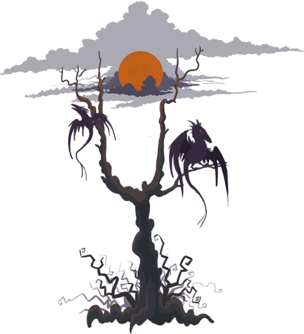 Evil Tree - Silhouette (600x800), Png Download