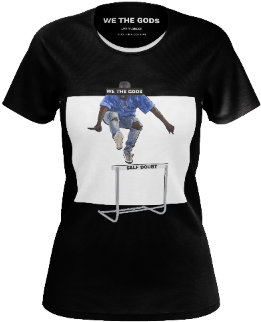 Women's Hurdle Self Doubt [white] - Active Shirt (400x400), Png Download