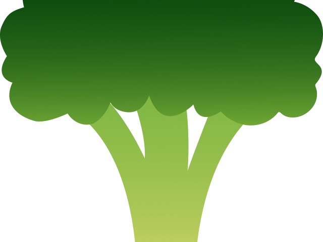 Broccoli Clipart Silhouette - Broccoli Vector (640x480), Png Download