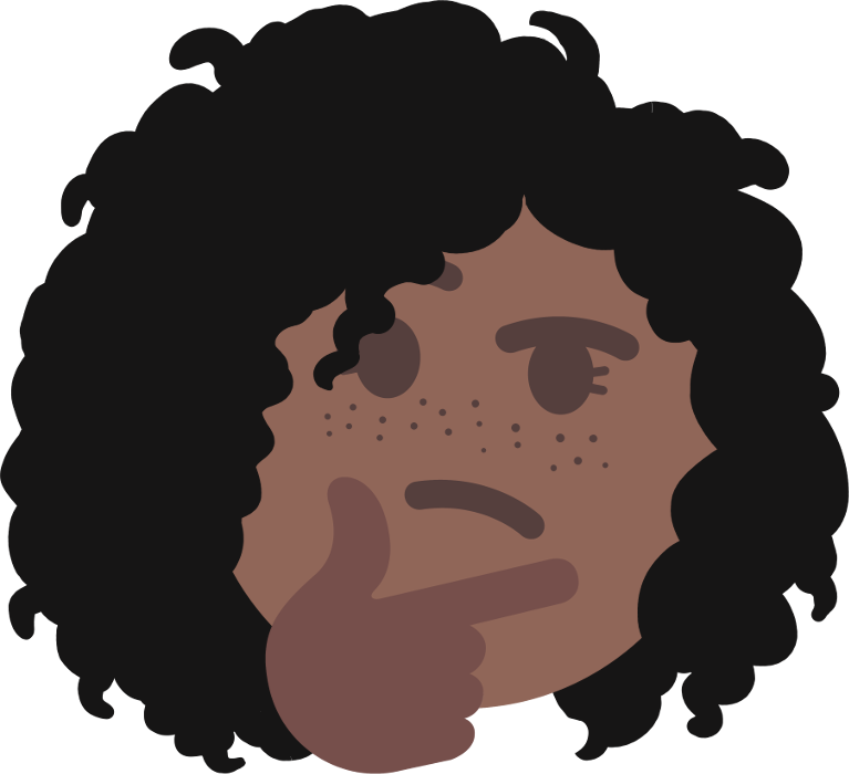 Ivy Thinking Emoji - Illustration (767x700), Png Download
