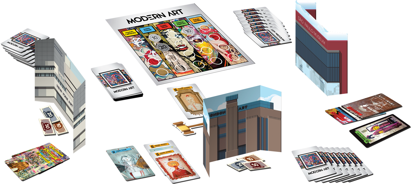 Modern Art Contents - Modern Art Board Game (1440x650), Png Download