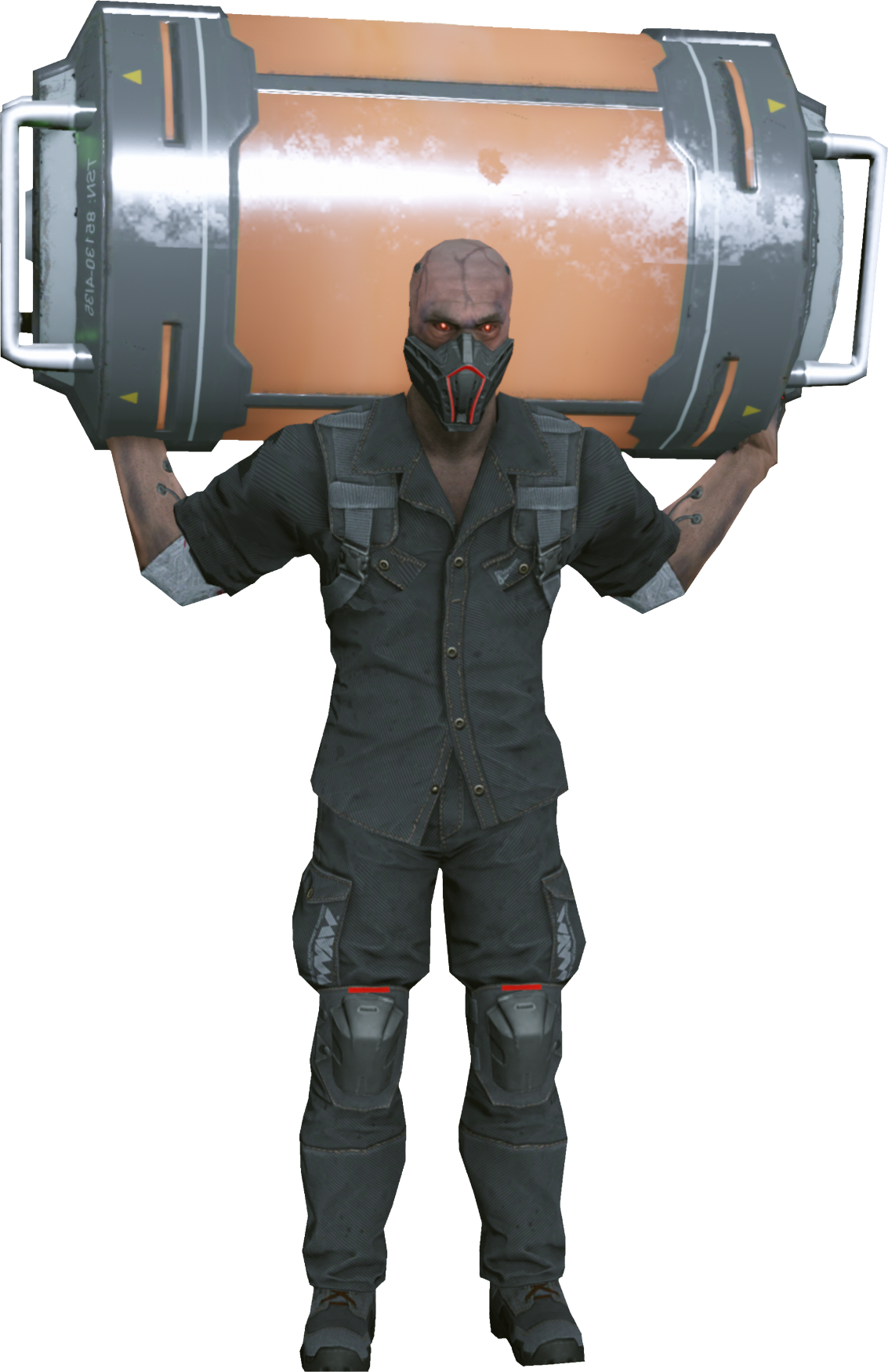 Kamikaze Cyborg - Explosion Warface (1133x1750), Png Download