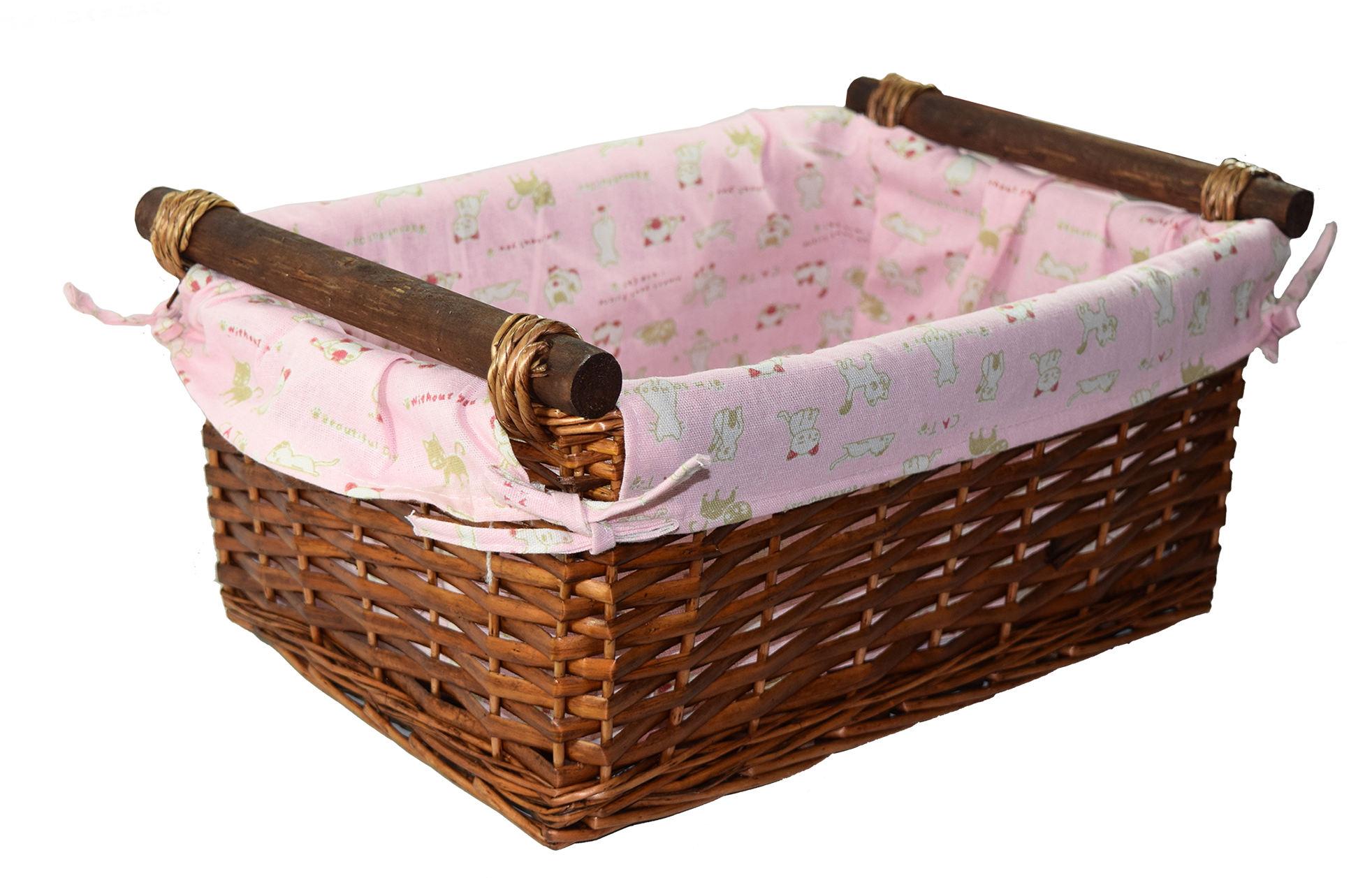 Baby Girl Wicker Basket - Basket (2000x2000), Png Download