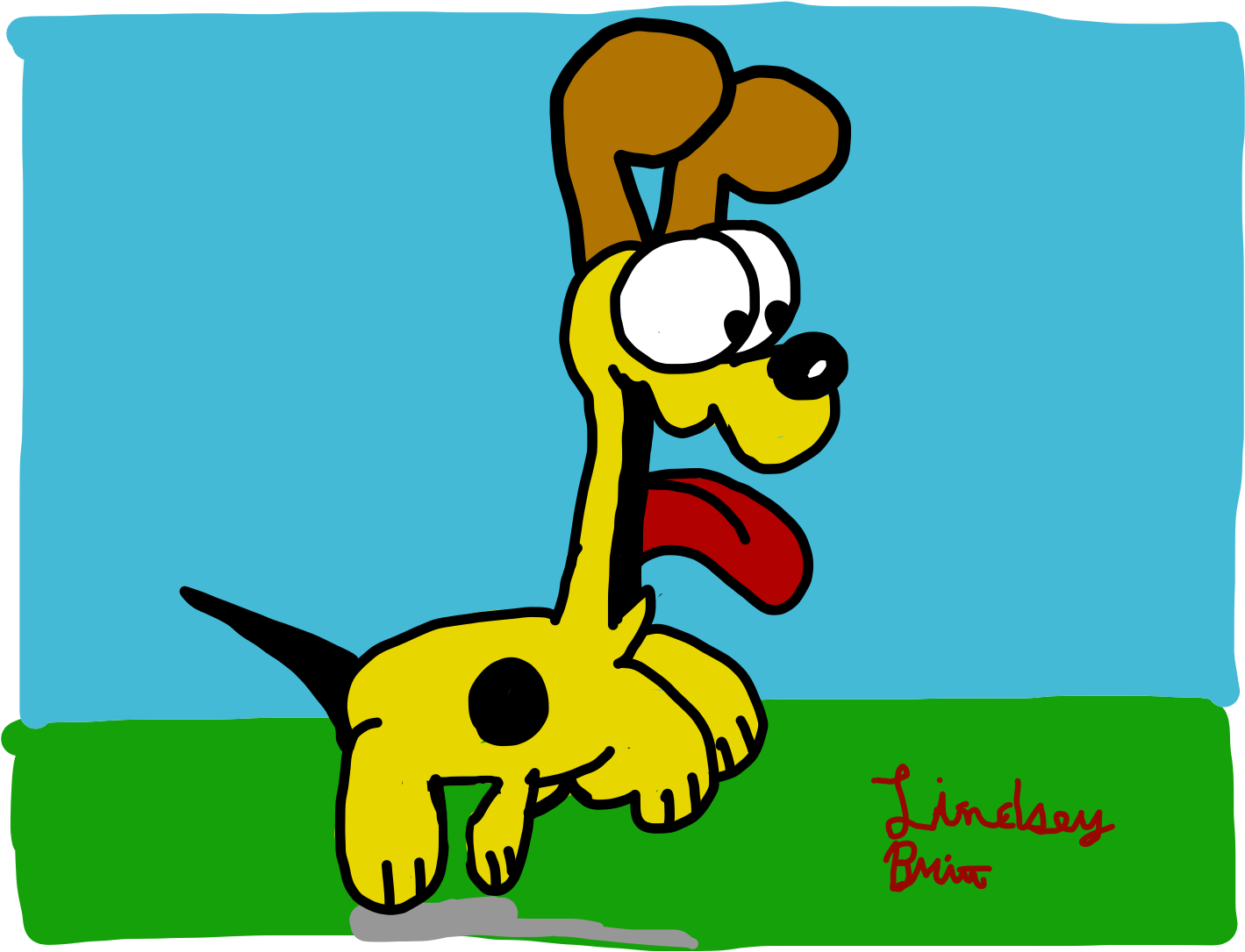 Odie - Fan Art (2048x1536), Png Download