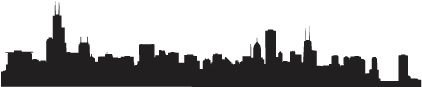 Chicago Skyline Wall Quotes™ Wall Art Decal - Skyline (451x451), Png Download