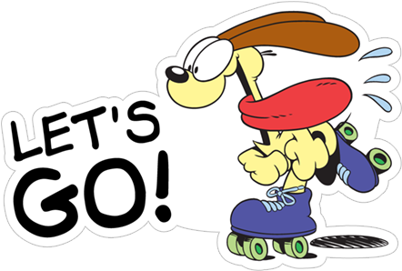 Viber Sticker «odie Unleashed» - Garfield (490x317), Png Download