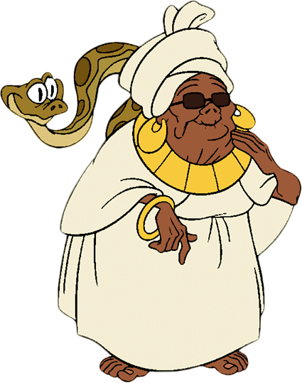 Princess And The Frog Mama Odie Gif - La Princesa Y El Sapo Mama Odie (425x539), Png Download