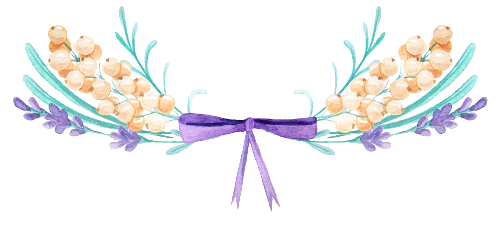 Beautiful Floral Dividing Line Transparent Decorative - Lavender Ribbon Watercolor (1024x614), Png Download