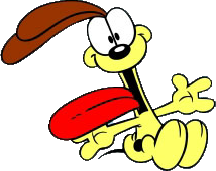 Nfsdx - Garfield And Oddie (428x340), Png Download