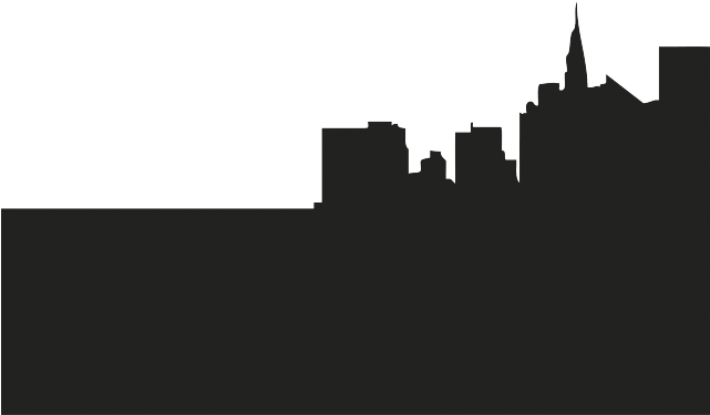City Clipart Silhouette - Garden City (640x480), Png Download