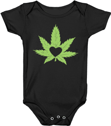 Pot Love Baby Onesy - Onesie (484x484), Png Download