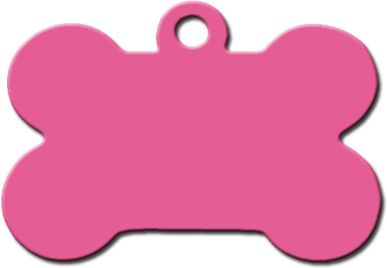 Hueso Rosa Aluminio Placas Identificativas Para Perros - Hueso De Perro Collar (600x600), Png Download