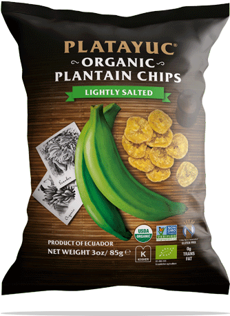 Platayuc Lightly Salted Plantain Chips - Platayuc Organic Plantain Chips, Lightly Salted (482x482), Png Download