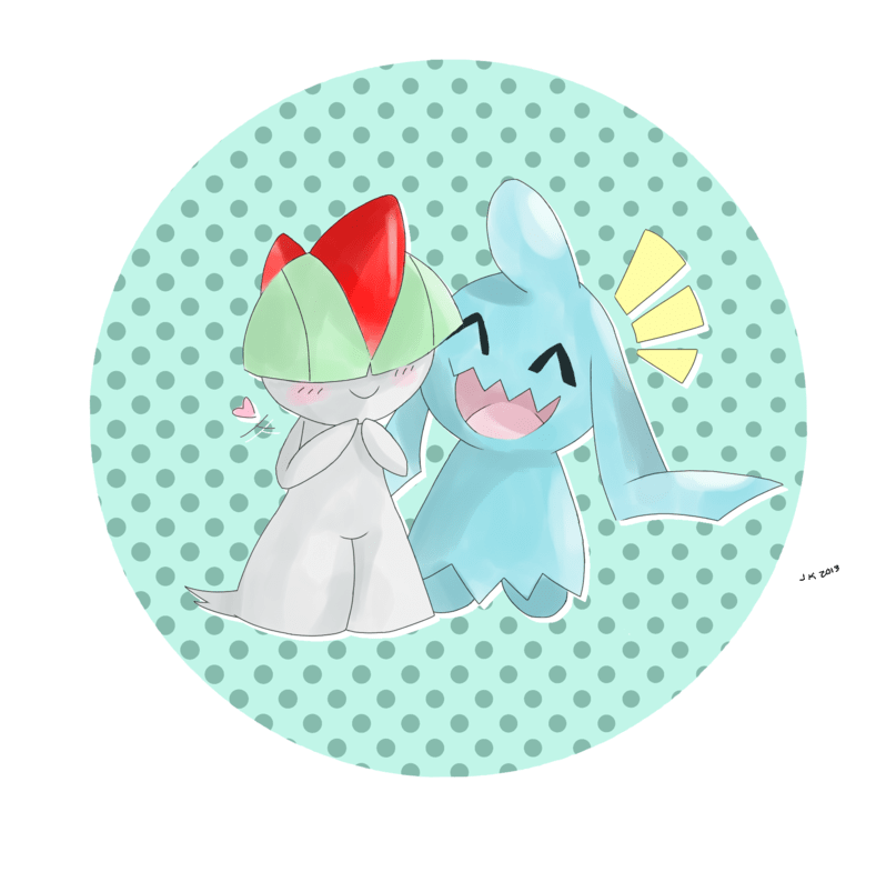 Wynauts Y Ralts - Cartoon (990x807), Png Download
