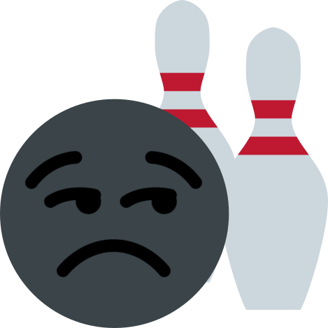 Bowling Ball Emoji With Large Frown Looking To The - 🎳 Emoji (469x469), Png Download