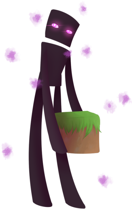 Endermen Are Funky Lil Guys - Illustration (478x750), Png Download